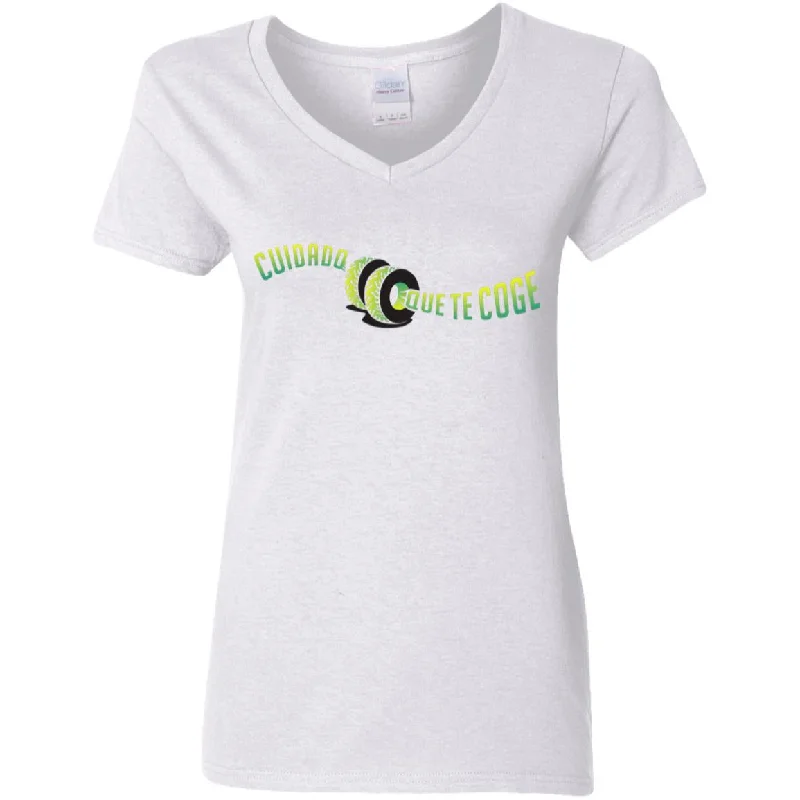 Ladies' 5.3 oz. V-Neck Women's T-Shirt, Jimagua