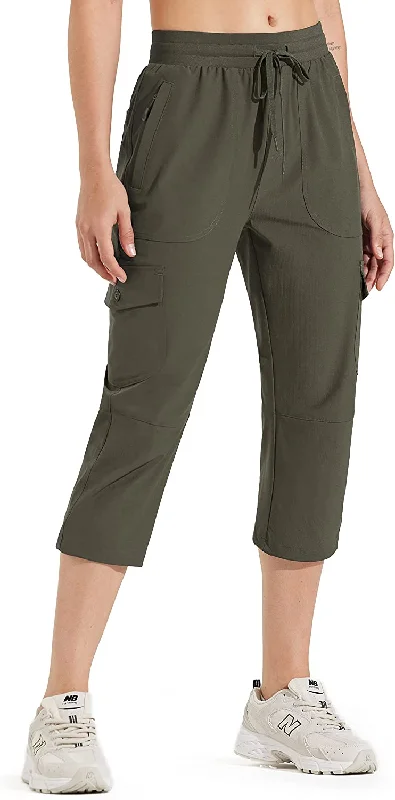 02-capri Pants-olive Green / XX-Large