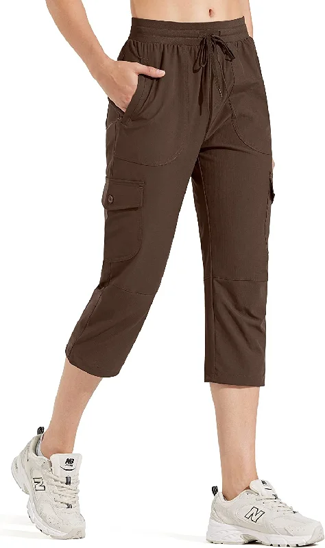 02-capri Pants-brown / X-Small