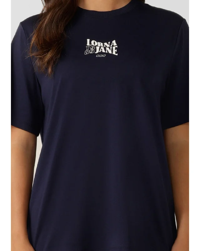 Lorna Jane 89 Relaxed Tee - French Navy