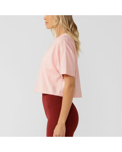 Lorna Jane Trailblazer Cropped Tee - Cotton Candy