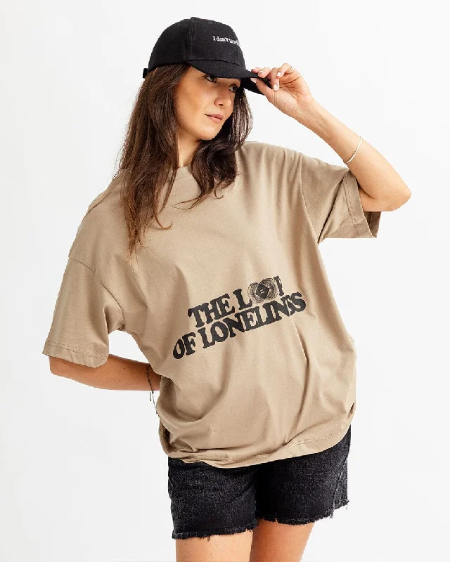 Lost In The Darkness Printed Oversized Tee