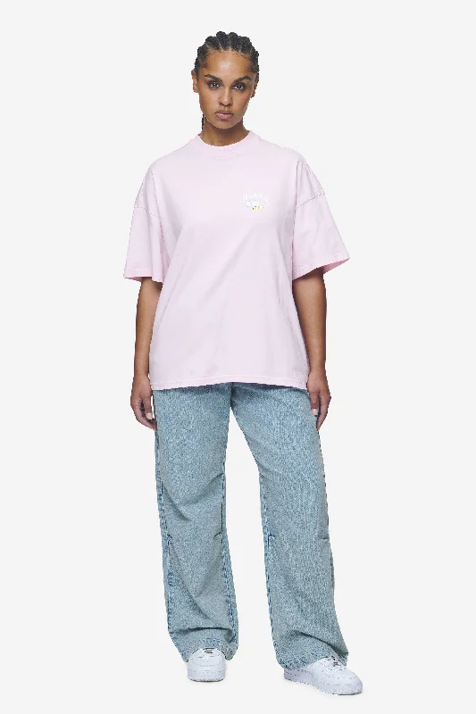 Lucia Heavy Oversized Tee Washed Bubblegum