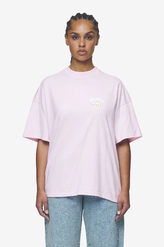 Lucia Heavy Oversized Tee Washed Bubblegum