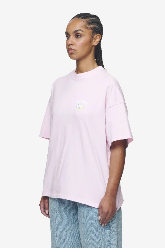 Lucia Heavy Oversized Tee Washed Bubblegum