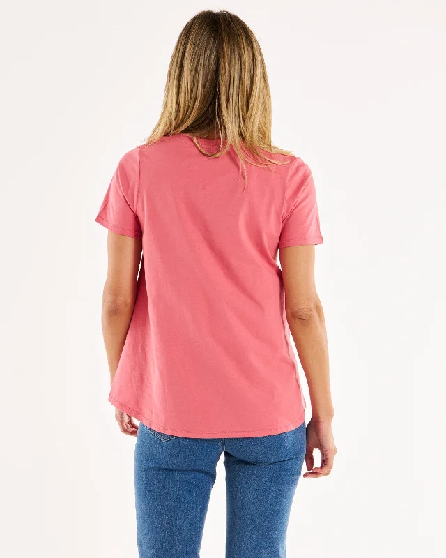 Betty Basics Luella Tee - Dusty Rose