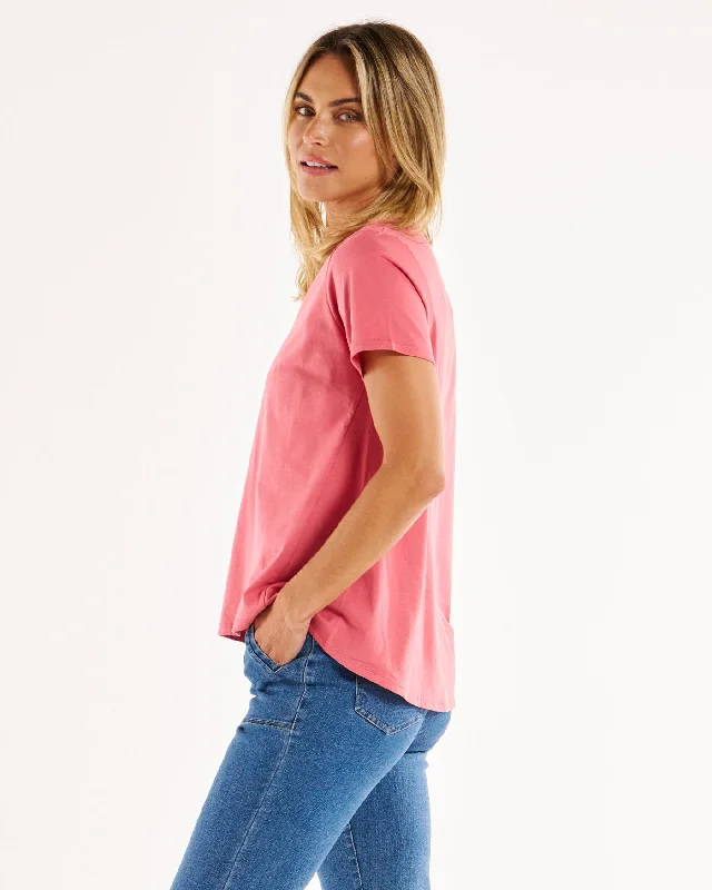 Betty Basics Luella Tee - Dusty Rose