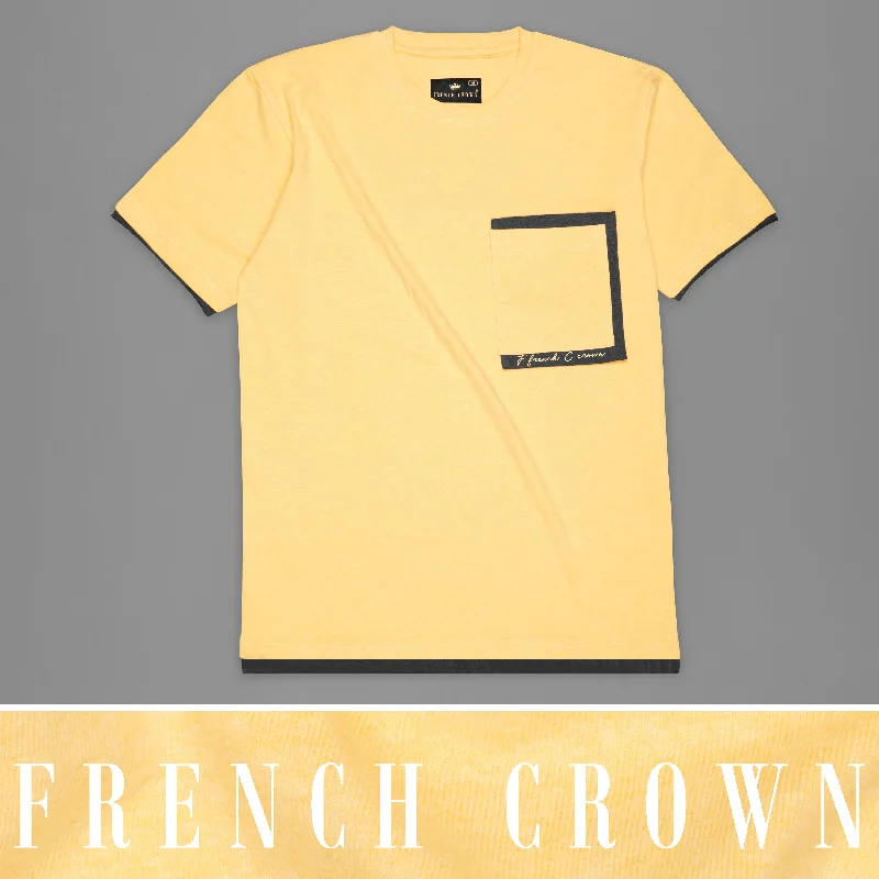 Marzipan Yellow Premium Cotton Jersey T-shirt