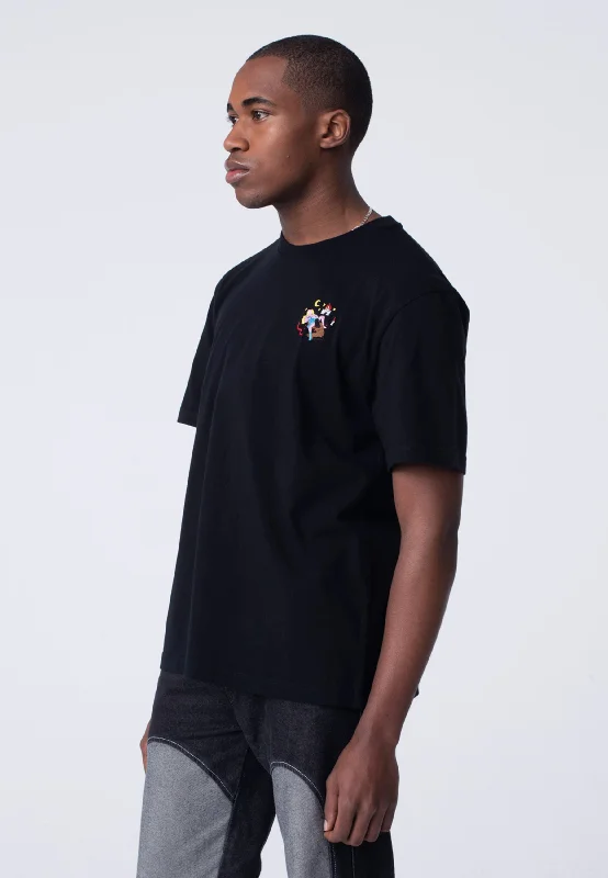 Middle Edging T-Shirt - Black