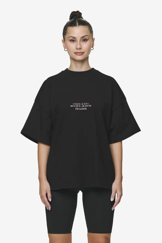 Naia Heavy Oversized Tee Black