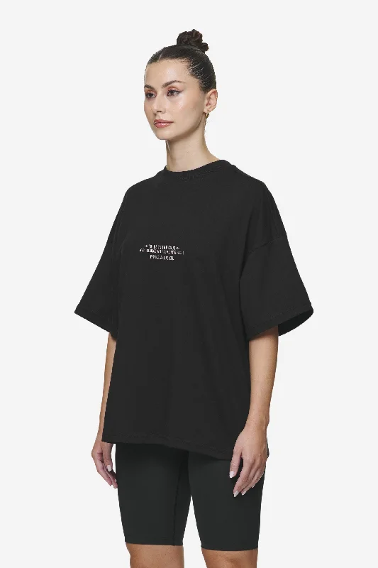 Naia Heavy Oversized Tee Black