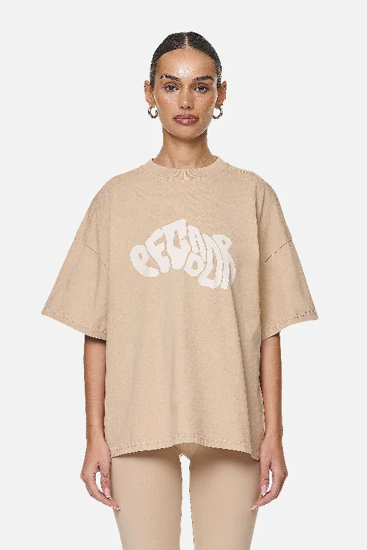 Paluma Heavy Oversized Tee Washed Safari Sand