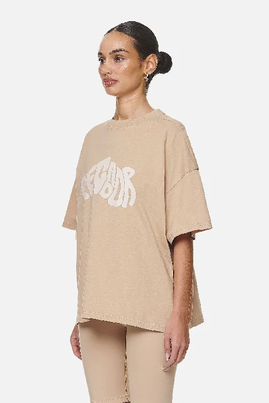 Paluma Heavy Oversized Tee Washed Safari Sand