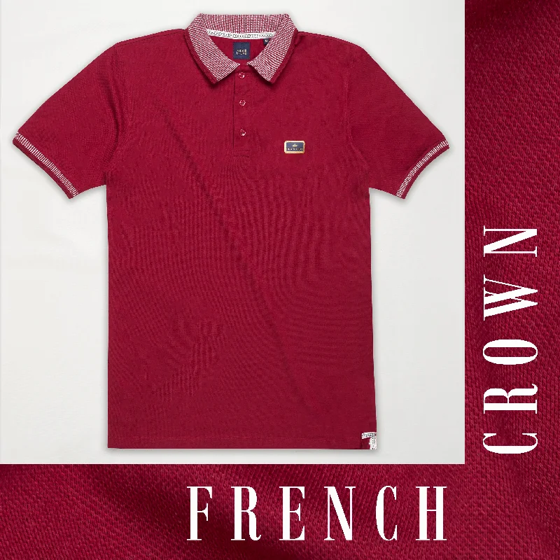 Persian Plum Red Premium Cotton Pique Polo