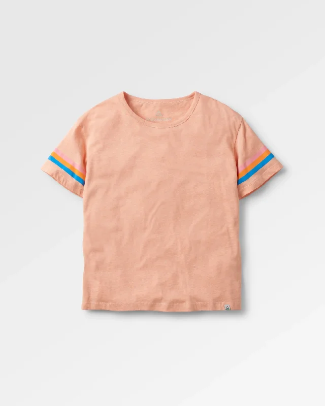 Poinsettia Organic Cotton T-Shirt - Soft Apricot Marl