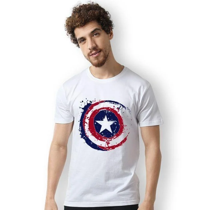 Polyester Printed Half Sleeves T-Shirt