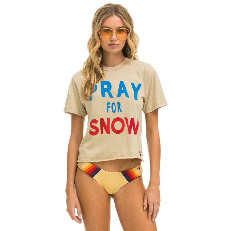 'Pray for snow' Boyfriend T Sand Aviator Nation