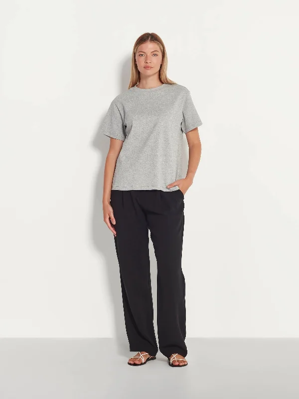 Relaxed T (Heavy Cotton Knit) Light Grey Marle