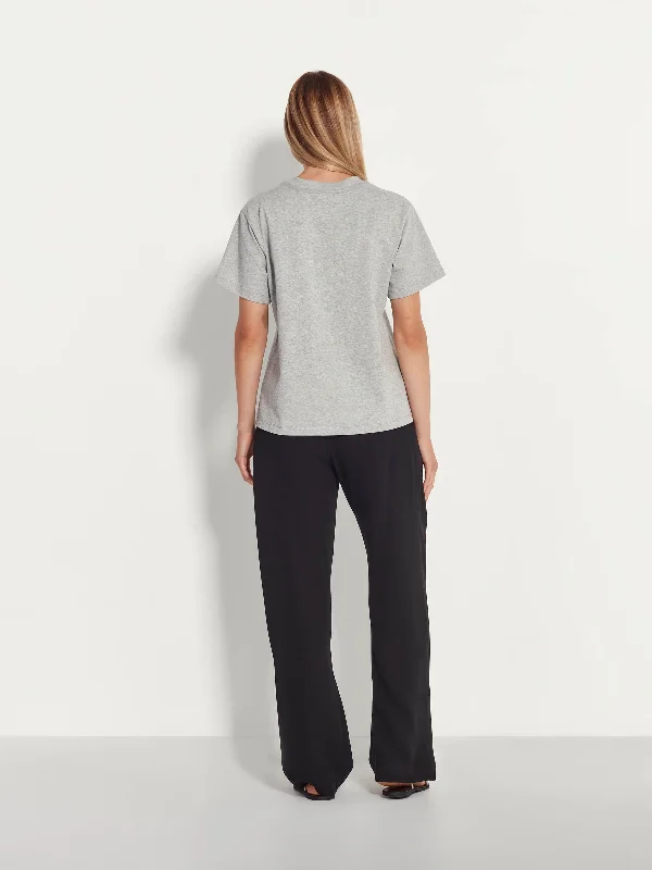 Relaxed T (Heavy Cotton Knit) Light Grey Marle