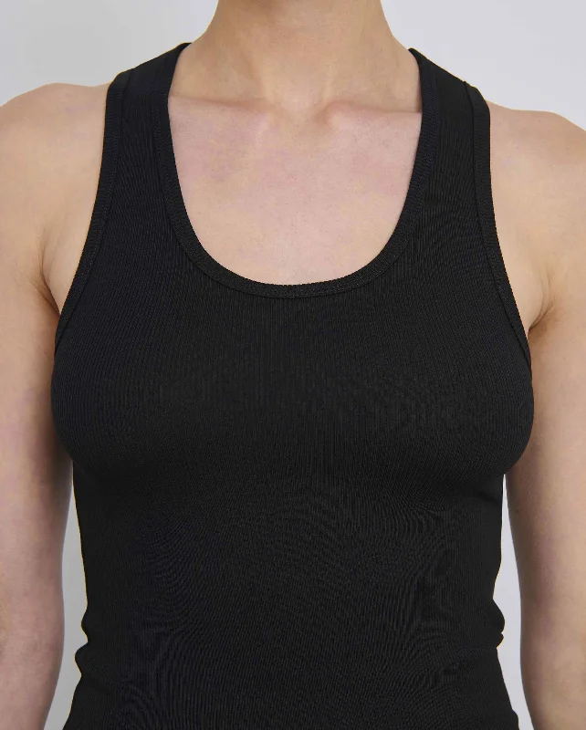 RIBBED TANK / BLACK