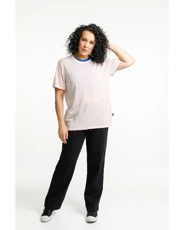 Rose Road Topher Knit Tee - Peach