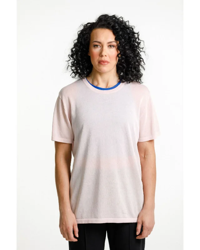 Rose Road Topher Knit Tee - Peach