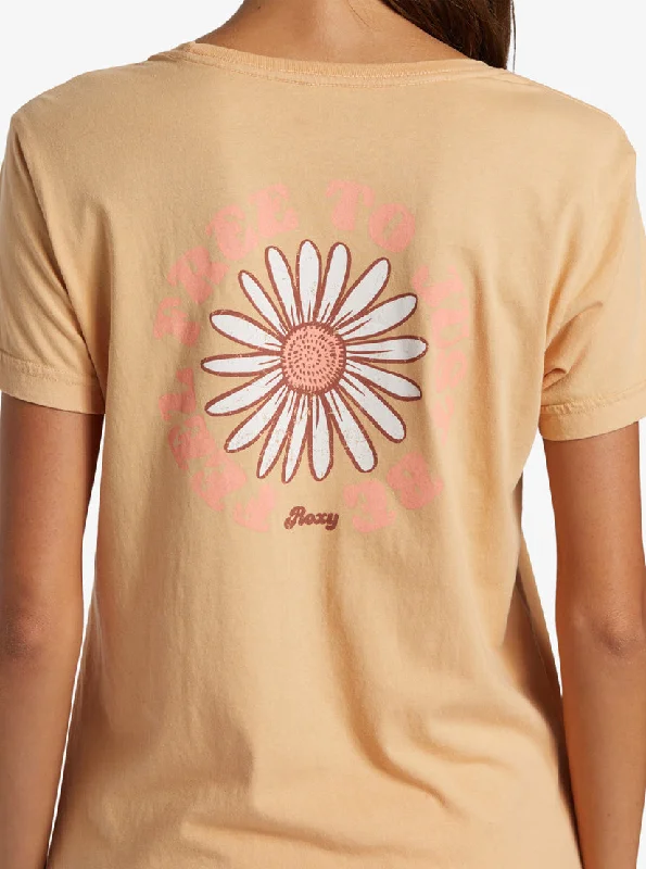 Roxy Feel Free Tee-Porcini