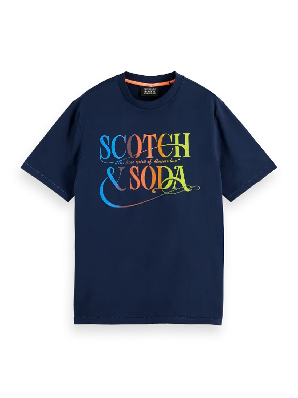 Scotch & Soda - Logo Cotton Jersey Tee - Navy