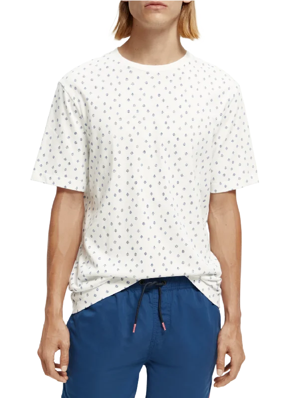 Scotch & Soda - Mini Printed Tee - Blue/Cream