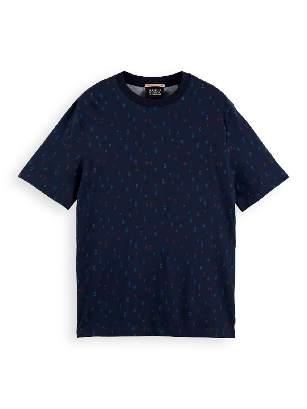 Scotch & Soda - Printed Crewneck Jersey Tee - Combo C