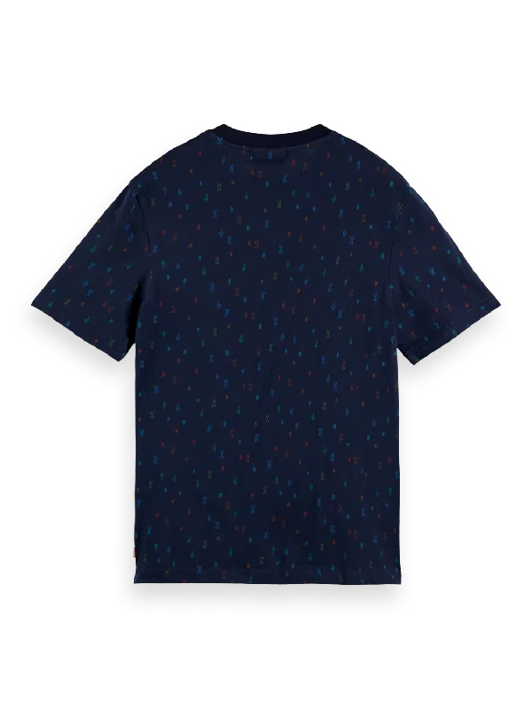 Scotch & Soda - Printed Crewneck Jersey Tee - Combo C