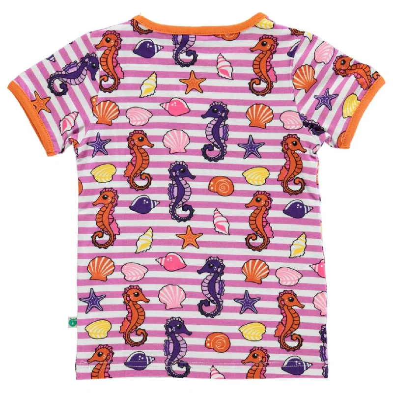 Seahorse Short Sleeve Shirt - Spring Pink