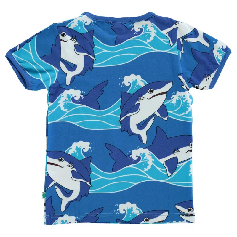 Sharks Short Sleeve Shirt in Brilliant Blue