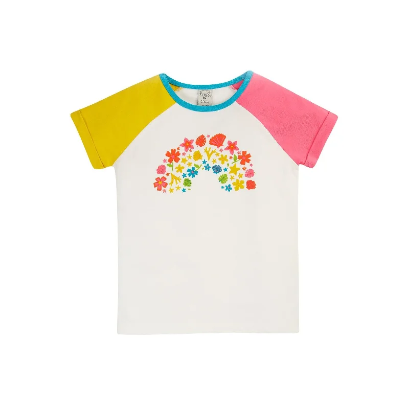 Soft White / Rainbow Nyomi Raglan T-Shirt