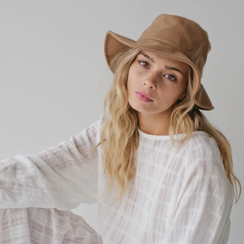 SOPHIE - Wool Bucket Hat - Camel