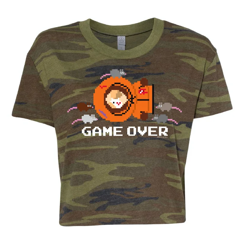 South Park Kenny Game Over Women's Jersey Crop T-Shirt