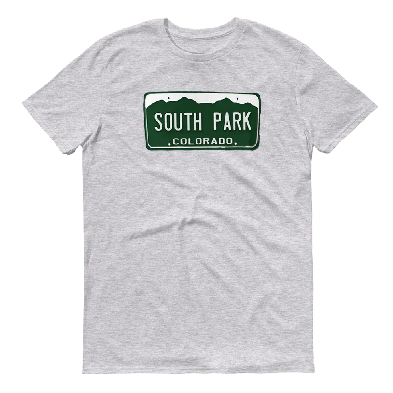 South Park License Plate Adult Short Sleeve T-Shirt