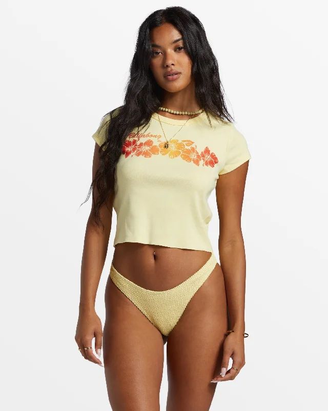 Summer Babe Shrunken T-Shirt - Mellow Yellow