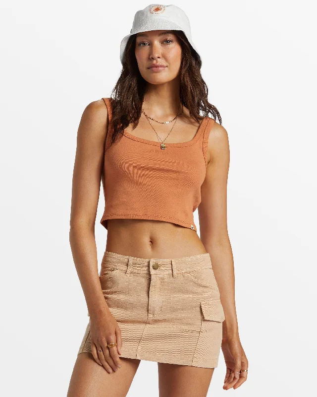 Sun Goddess Tank Knit - Toffee