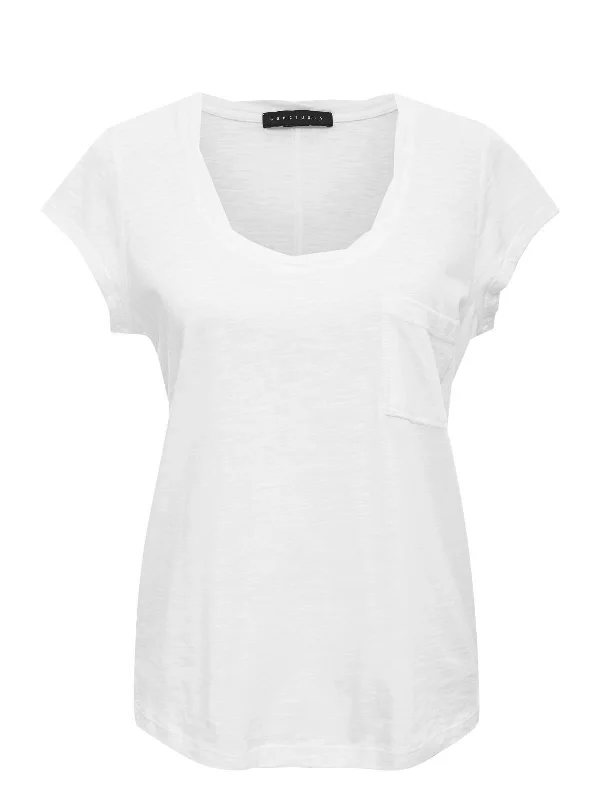 Traveler Twist Tee White