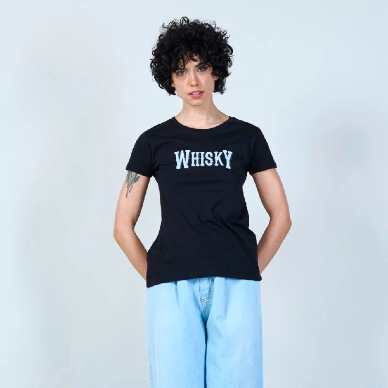 Trendy 'whisky' graphic t-shirt wholesale