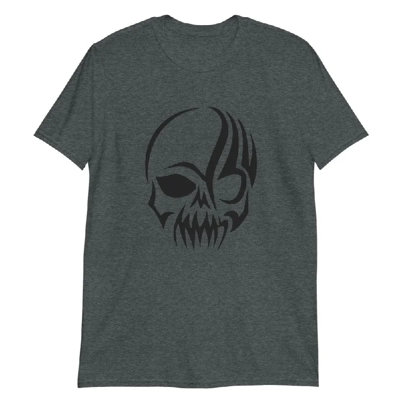 Black Tribal Skull T-Shirt