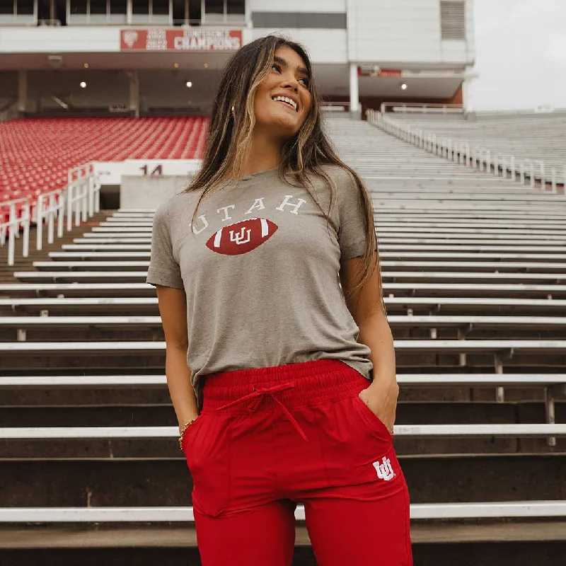 Utah Boyfriend Tee, Grey U of U Football