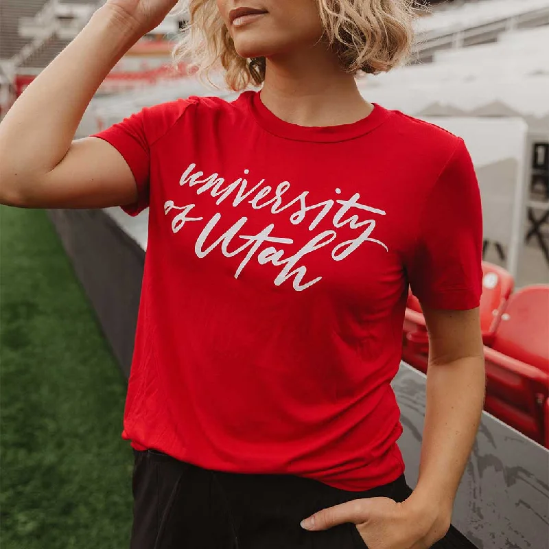 Utah Boyfriend Tee, Red University