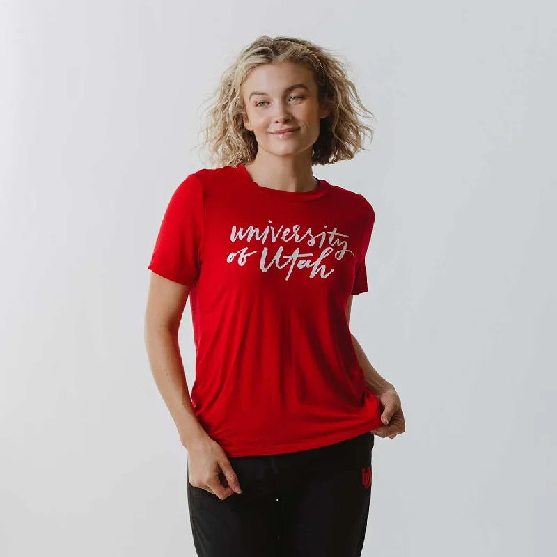 Utah Boyfriend Tee, Red University