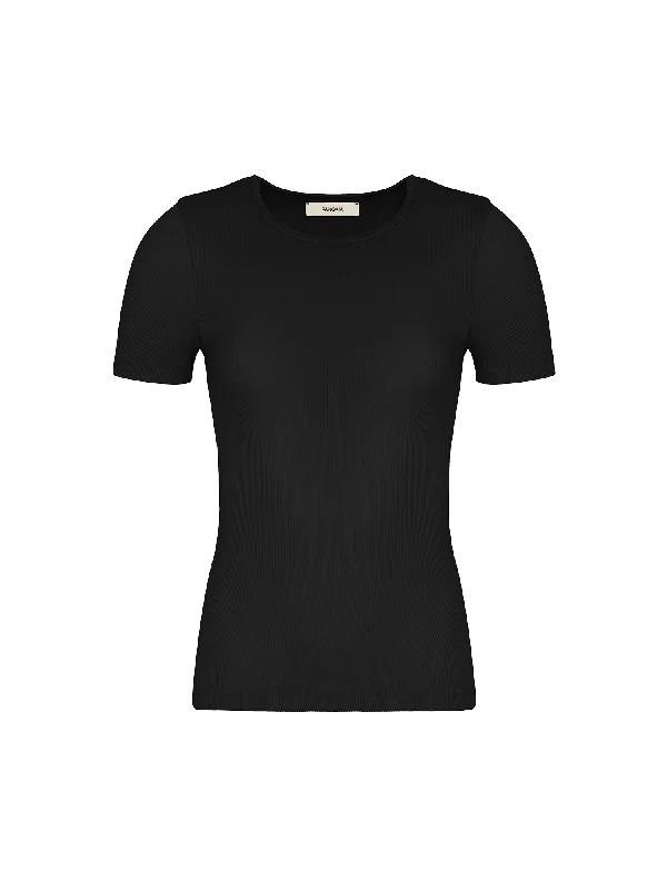 Women's 365 Lightweight Rib T-Shirt—black