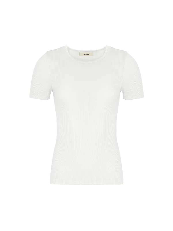 Women's 365 Lightweight Rib T-Shirt—off-white