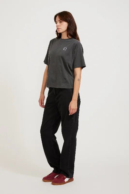 Women's S/S Nelson T-Shirt Charcoal Garment Dyed