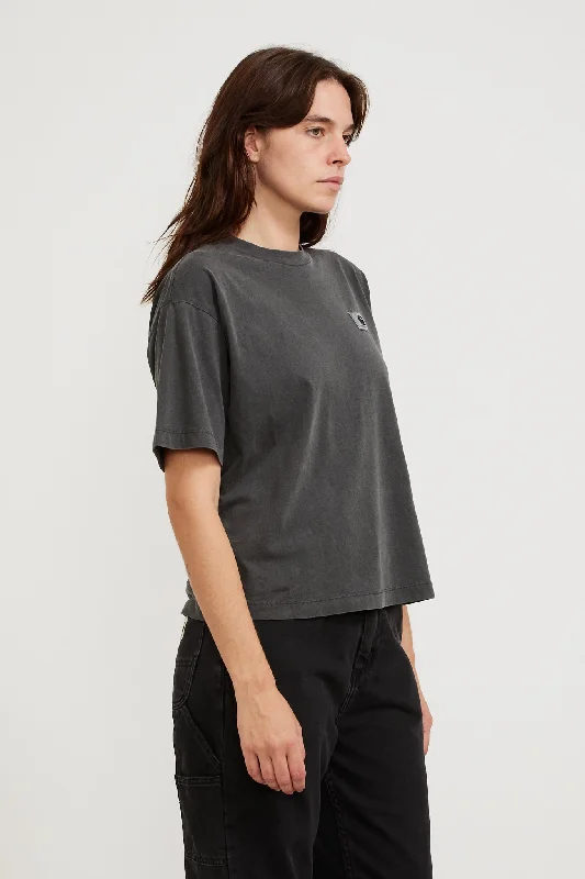 Women's S/S Nelson T-Shirt Charcoal Garment Dyed