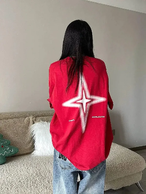 Y2K Shiny Star Worldwide Tee